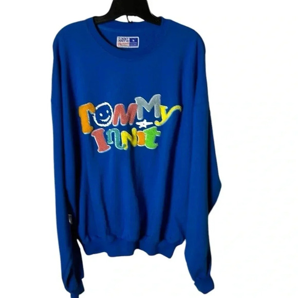 sweater,sweatshirt,crewneck,bubble letters,cotton,cottagecore, novelty,smiley - Picture 1 of 17